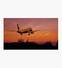 Plane departing Photographic Print