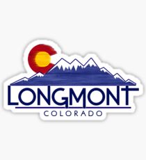 Longmont Colorado wood mountains Sticker