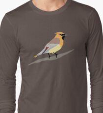 Cedar Waxwing Bird Long Sleeve T-Shirt