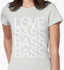 Love Bass Bass Bass Women's Fitted T-Shirt
