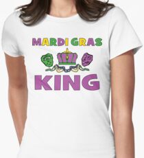 Mardi Gras King Women's Fitted T-Shirt