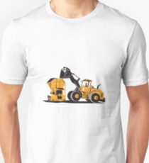 Front End Loader Digger Excavator Retro Unisex T-Shirt