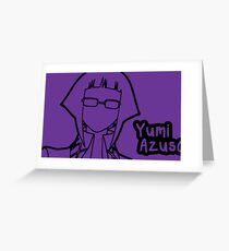 Yumi Azusa large silhouette print Grußkarte