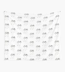 Cartoon Rain Cloud Wall Tapestry