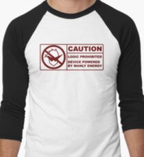 Powered By Manly Energy Men's Baseball ¾ T-Shirt