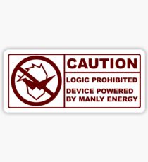 Powered By Manly Energy Sticker