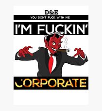 I'm Corporate Photographic Print