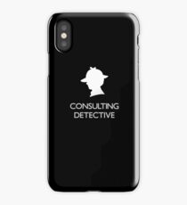 Sherlock Silhouette iPad/iPhone Case - Black iPhone Case