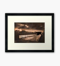 BUILT IN 1883 ROSEMAN BRIDGE CLINT EASTWOOD FAME Framed Print