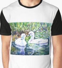 Two Cygnets Graphic T-Shirt