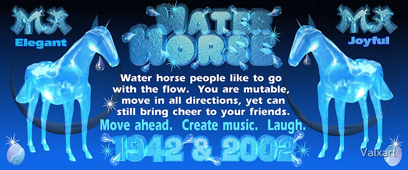 chinese-zodiac-water-horse-1942-2002-born-by-valxart-redbubble