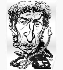 Bob Dylan Caricature Poster