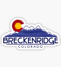 Hölzerne Berge Breckenridges Colorado Sticker