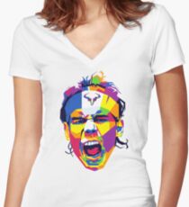 Rafa ART Women's Fitted V-Neck T-Shirt