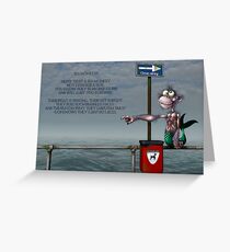 Silly Illustrated Sea Monkey Poem Greeting Card