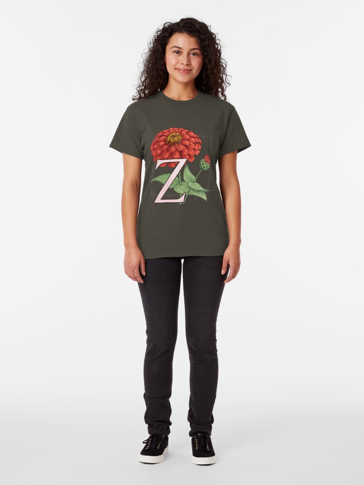 Alternate view of Z is for Zinnia Classic T-Shirt