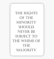 Rights quote Sticker