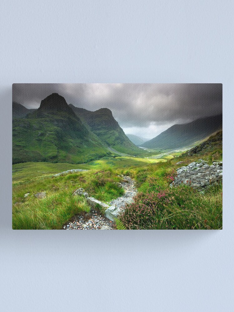 Alternate view of Scotland: Glencoe Valley Summer Canvas Print