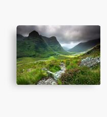 Scotland: Glencoe Valley Summer Canvas Print