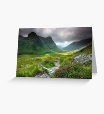 Scotland: Glencoe Valley Summer Greeting Card