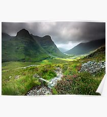 Scotland: Glencoe Valley Summer Poster