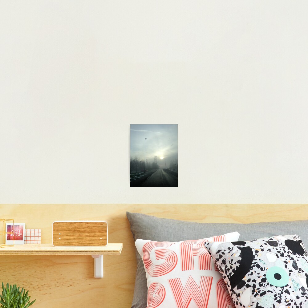 Clipstone Colliery in the fog Photographic Print