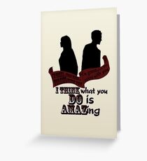 Working With You Greeting Card