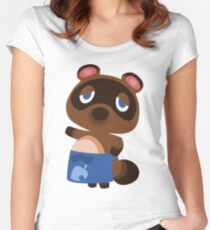 Tom Nook - Animal Crossing Women's Fitted Scoop T-Shirt