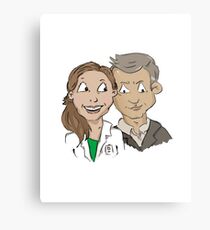 Molly Hooper and DI Lestrade Metal Print