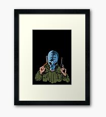 Dead Man's Shoes Comic Style Illustration Framed Print