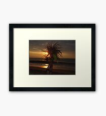 Aztec Worrior Dancing For The Sun - Guerrero Azteca Bailando Por El Sol Framed Print