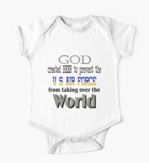 God, Beer & the U. S. Air Force One Piece - Short Sleeve