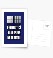 Fantastic! Allons-y! Geronimo! Postcards