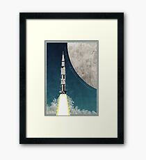 Lámina enmarcada Apollo Rocket