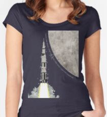 Apollo Rocket Tailliertes Rundhals-Shirt