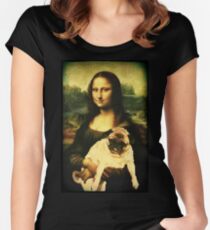 Camiseta entallada de cuello redondo MONA LISA PUG
