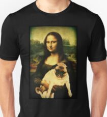 MONA LISA PUG Unisex T-Shirt