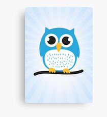 Sweet & cute owl Canvas Print