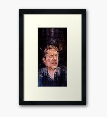 PORTRAIT FOR THE MAN THAT FEELS (JON LAURIE) - COMMISSION Framed Print