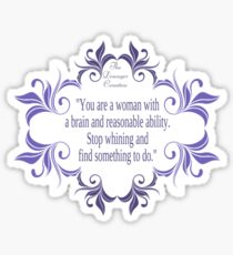 Woman with a Brain and Ability Sticker