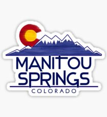 Manitou Springs Colorado wood mountains Sticker