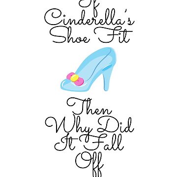 Glass Slipper Sticker Shiny Cinderella Shoe Disney Magic 