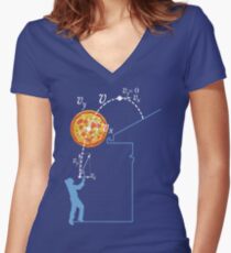 Breaking Bad Pizza Toss Women's Fitted V-Neck T-Shirt