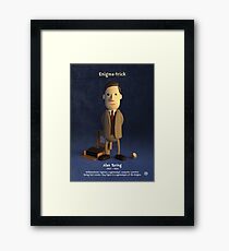 Alan Turing - Enigma-trick Framed Print