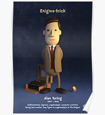 Alan Turing - Enigma-trick Poster