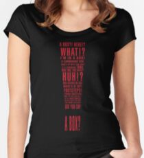 MGS Alert Typography Women's Fitted Scoop T-Shirt
