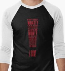 MGS Alert Typography Men's Baseball ¾ T-Shirt
