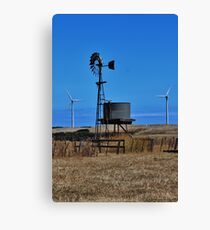 Old & The New - Wind Towers Canvas Print