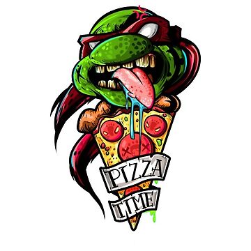 Ninja Pizza Sticker