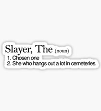 Slayer, The Definition (Black type) Sticker